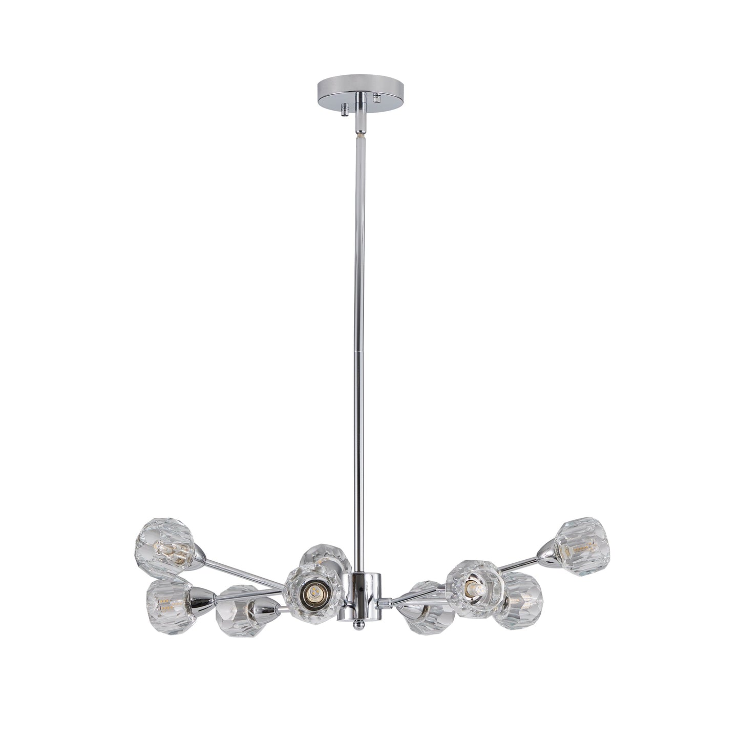 Modern 9-Light Crystal Chandelier