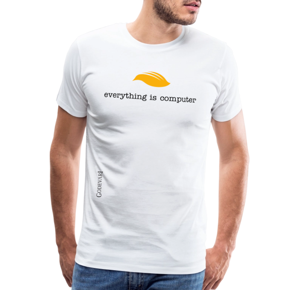 Everything Is Computer | Men's Premium Tee - white