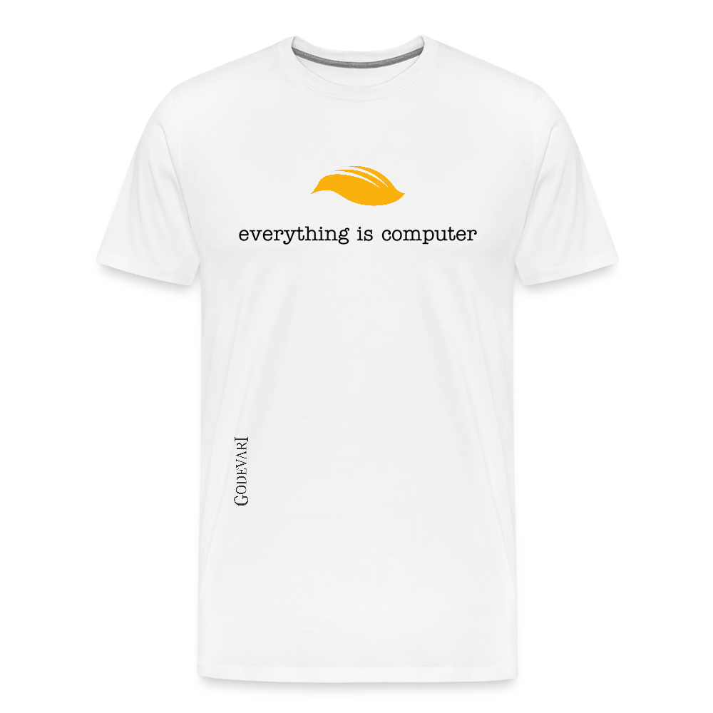 Everything Is Computer | Men's Premium Tee - white