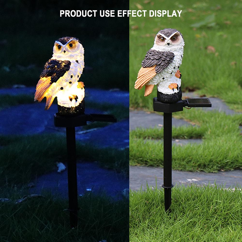 LED Solar Owl Garden Light
