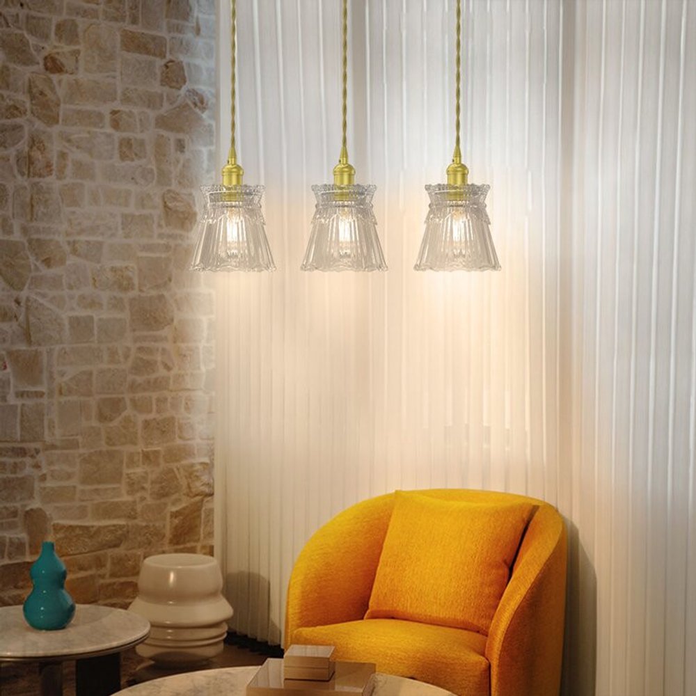 Modern Cylinder Glass Pendant Light