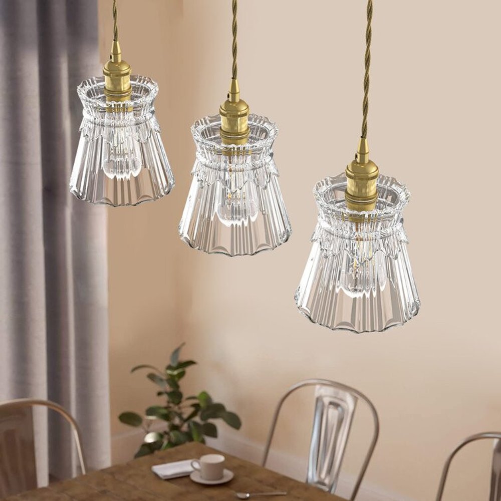 Modern Cylinder Glass Pendant Light