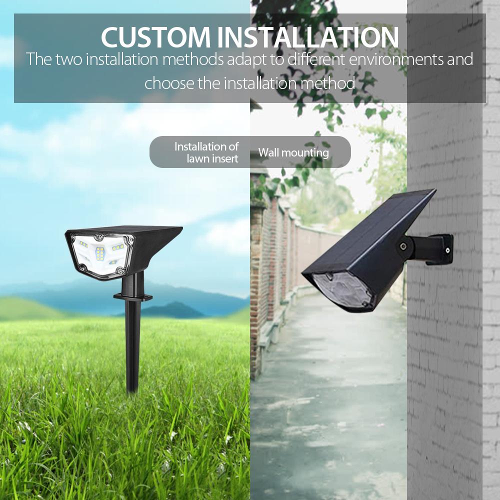 2-Pack Solar Landscape Spotlights