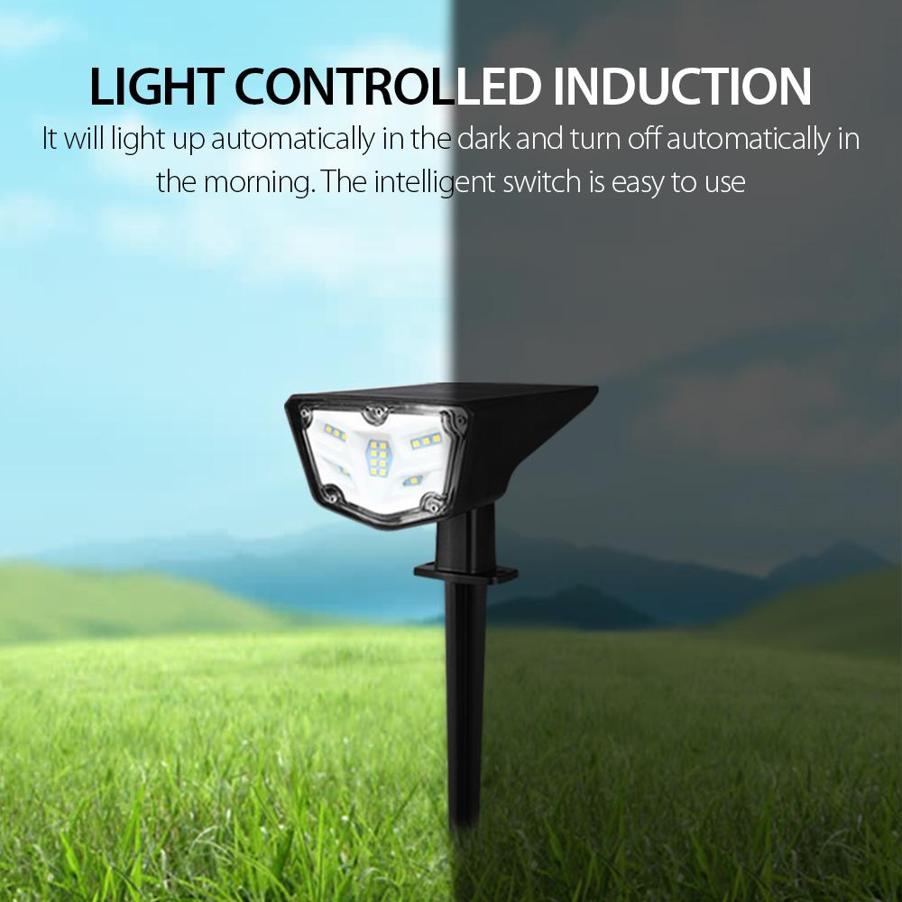 2-Pack Solar Landscape Spotlights