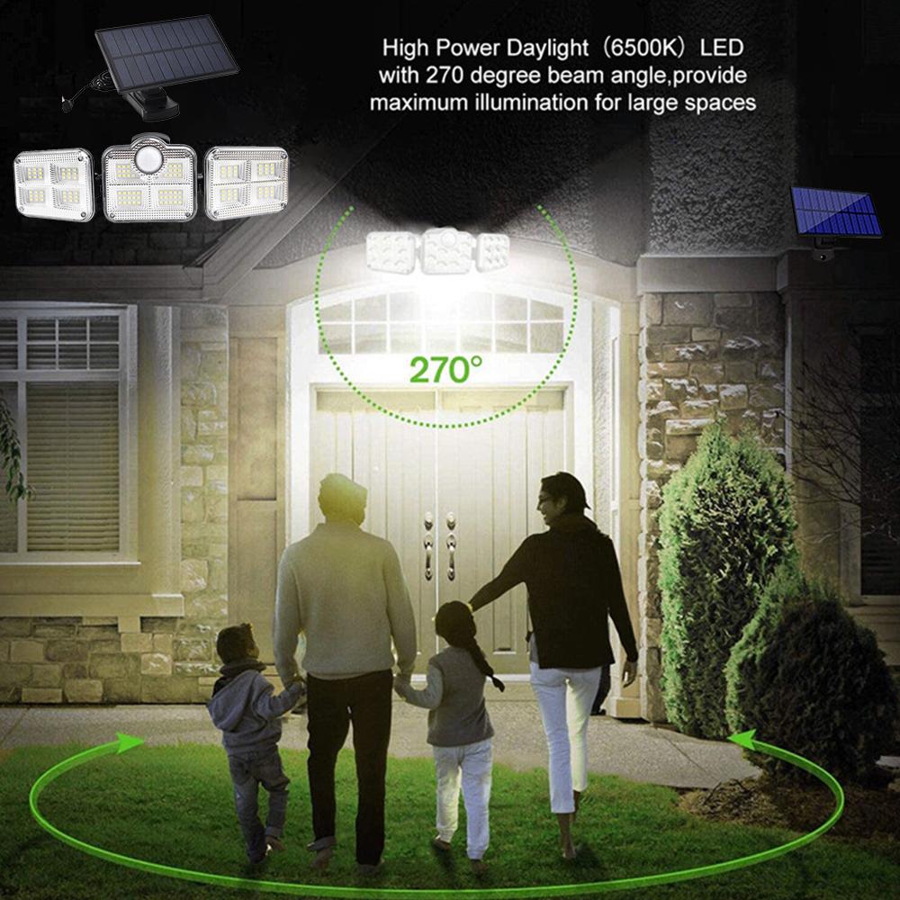 122 LED Solar Sensor Light