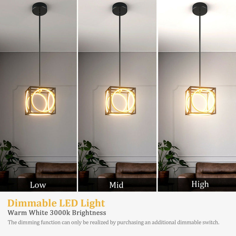 Modern LED Pendant Light with 42 Inches Adjustable Suspender