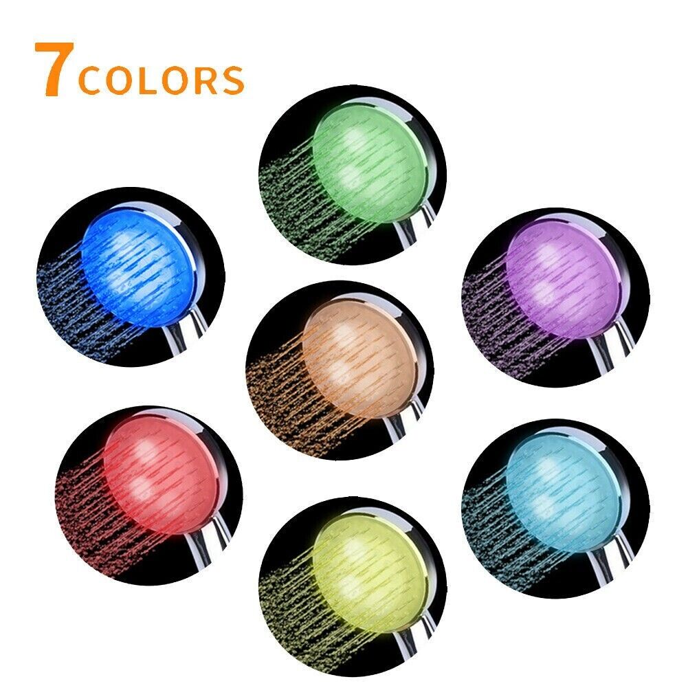 7-Color LED Shower Head