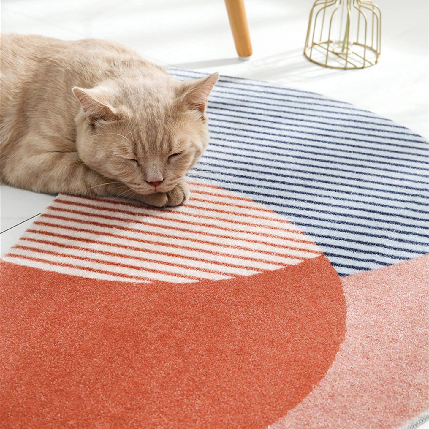 Half Round Inside Door Mats, 17"x28" Entryway Rug Boho Door Mat, Half