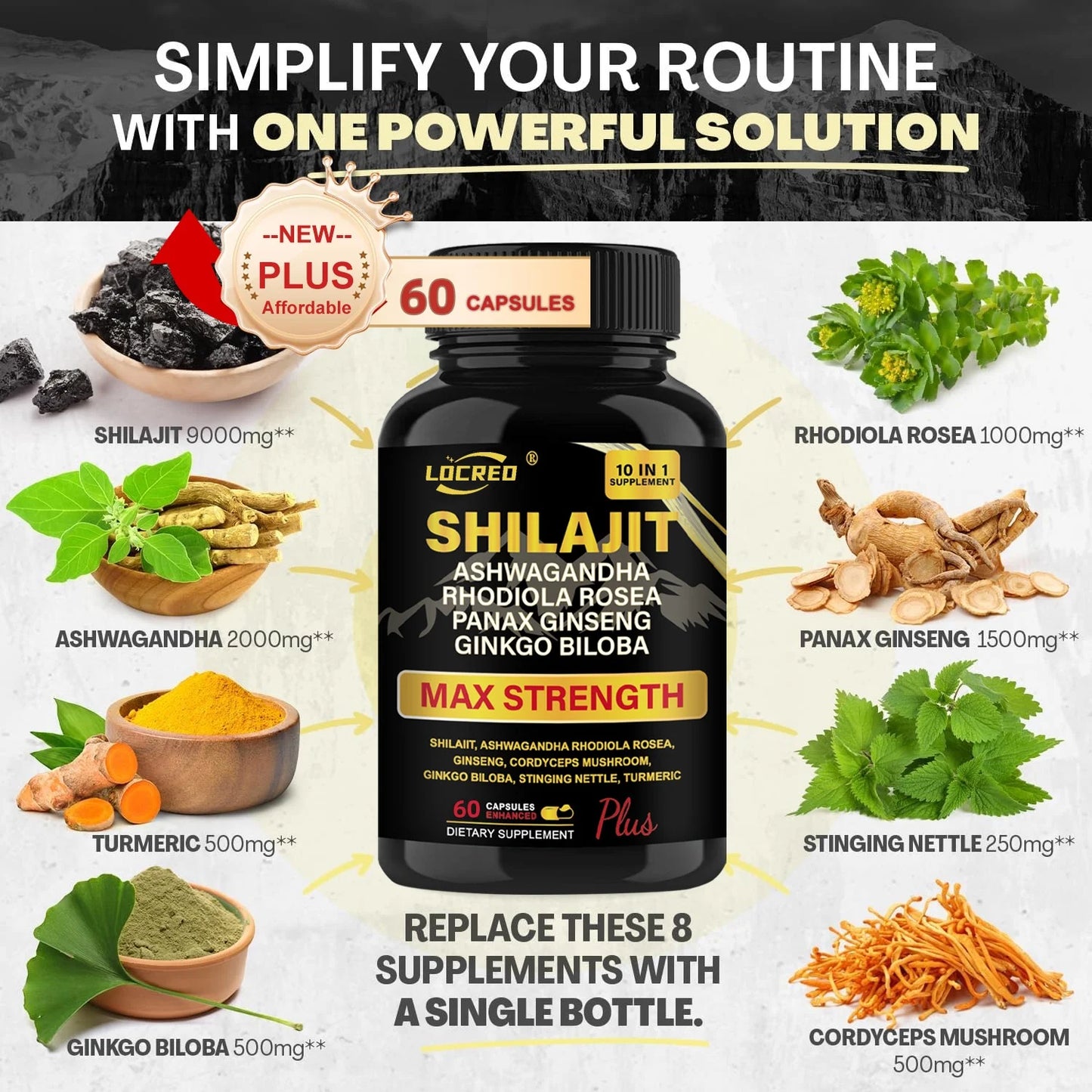 Shilajit Ashwagandha Extra Strength Capsules
