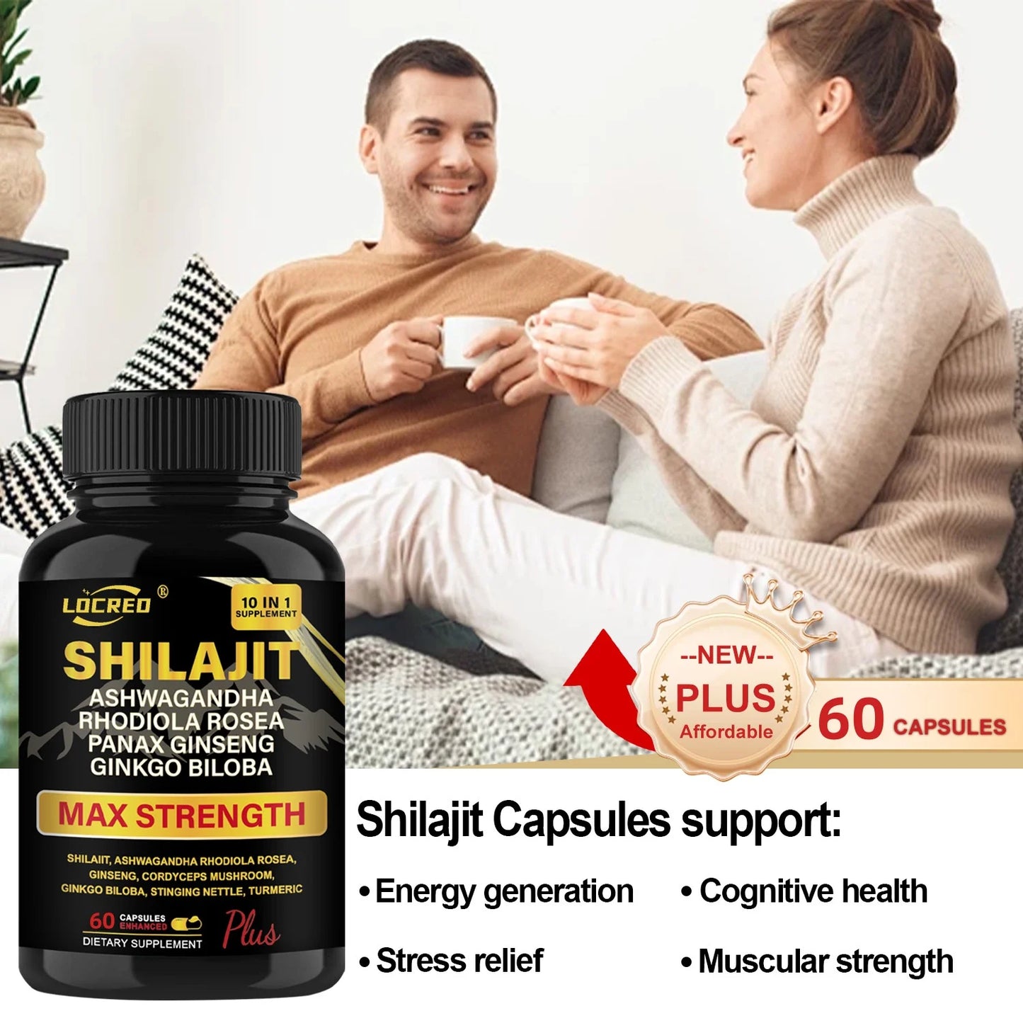 Shilajit Ashwagandha Extra Strength Capsules