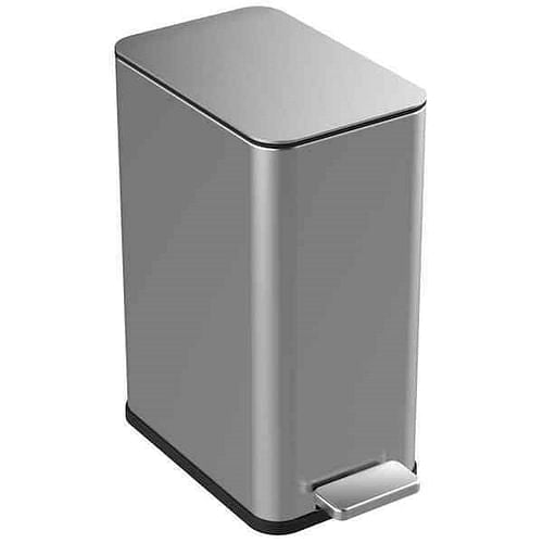 2.6 Gallon Slim Rectangular Stainless Steel Kitchen Bathroom Step
