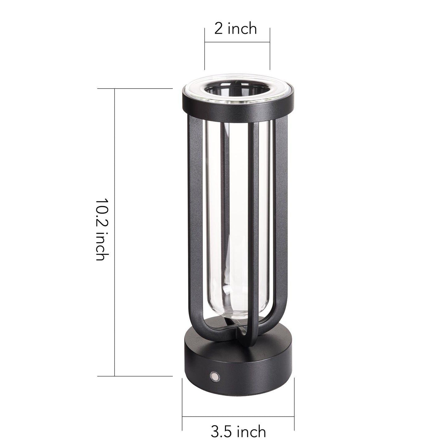 Bronze Glass Vase Lamp