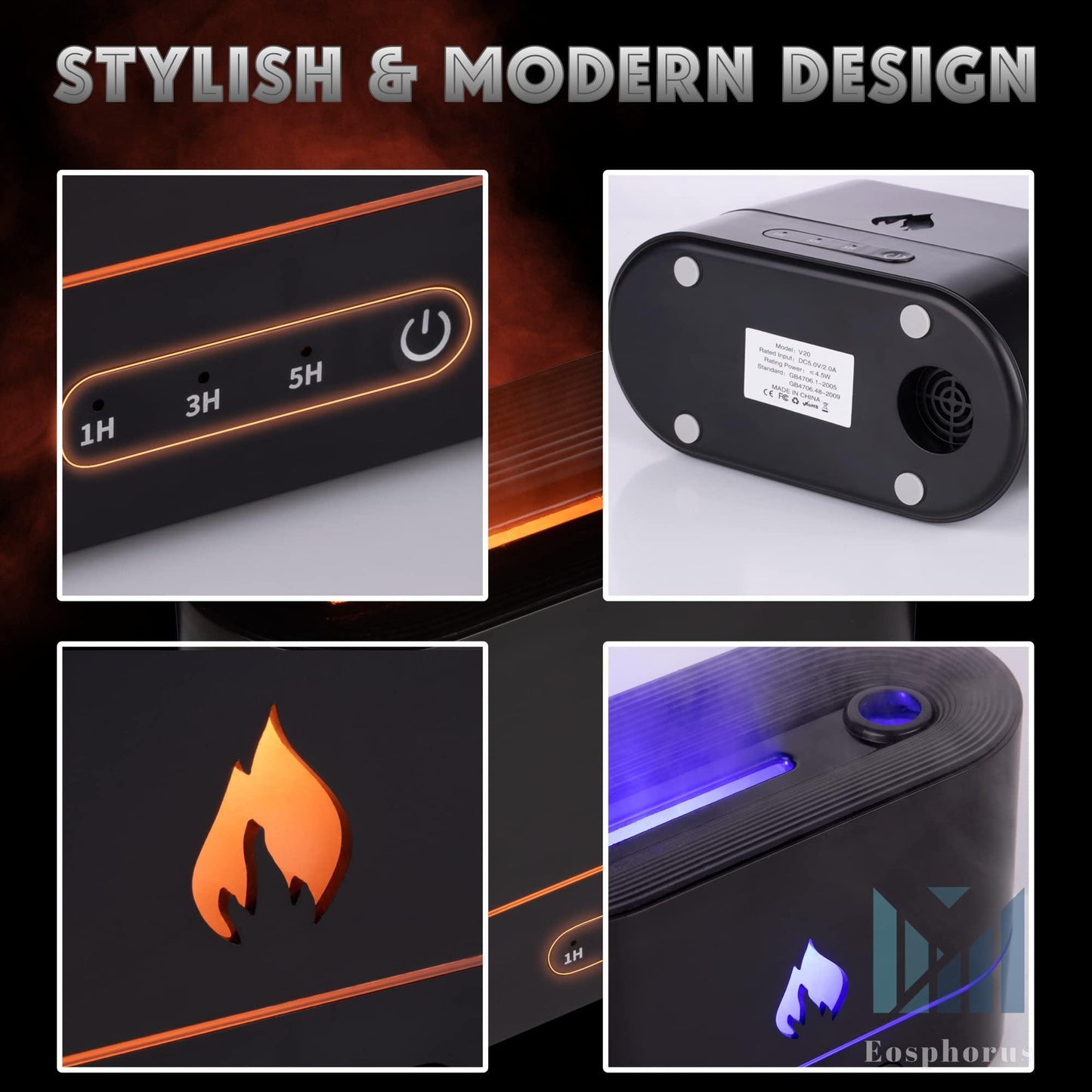 Flame Diffuser with LED Light