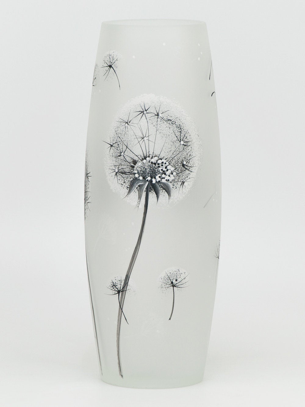 Hand-Painted Glass Flower Vase