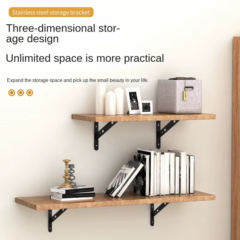 Triangle Storage Bracket Stainless Steel Bracket Thickened Wall Load-Bearing Fixed Right Angle Baffle Bracket Support Tripod