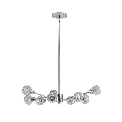Modern 9-Light Crystal Chandelier