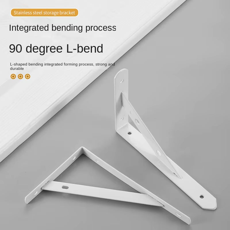 Triangle Storage Bracket Stainless Steel Bracket Thickened Wall Load-Bearing Fixed Right Angle Baffle Bracket Support Tripod