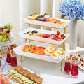 1PCS Three Layer Fruit Tray Rack Buffet Table Cold Plate Creative Fruit Tray Rack Cake Sweet Snacks Fruit Tray Food Display Rack