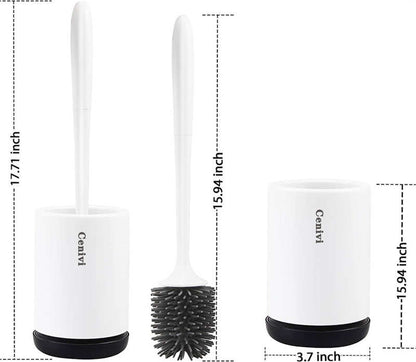 Modern Silicone Toilet Brush Set