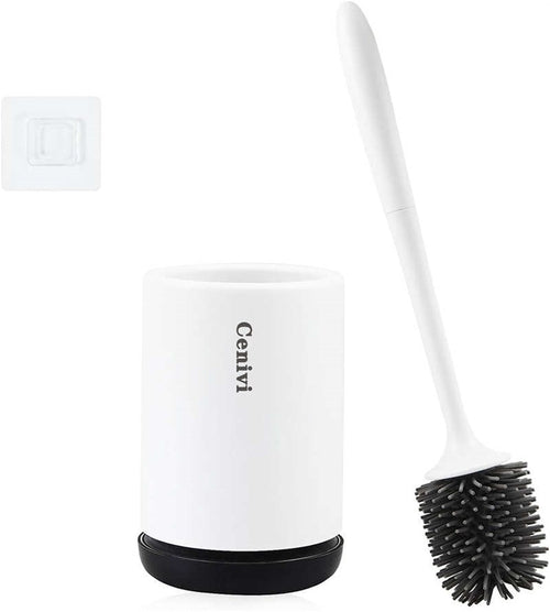 Modern Silicone Toilet Brush Set