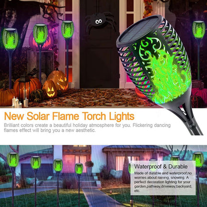 2 Pack Solar Torch Lights