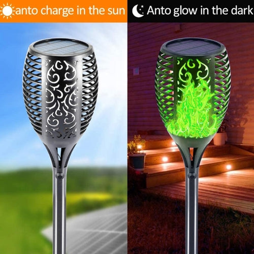 2 Pack Solar Torch Lights