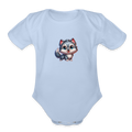 Wolfy | Organic Baby Onesie - sky