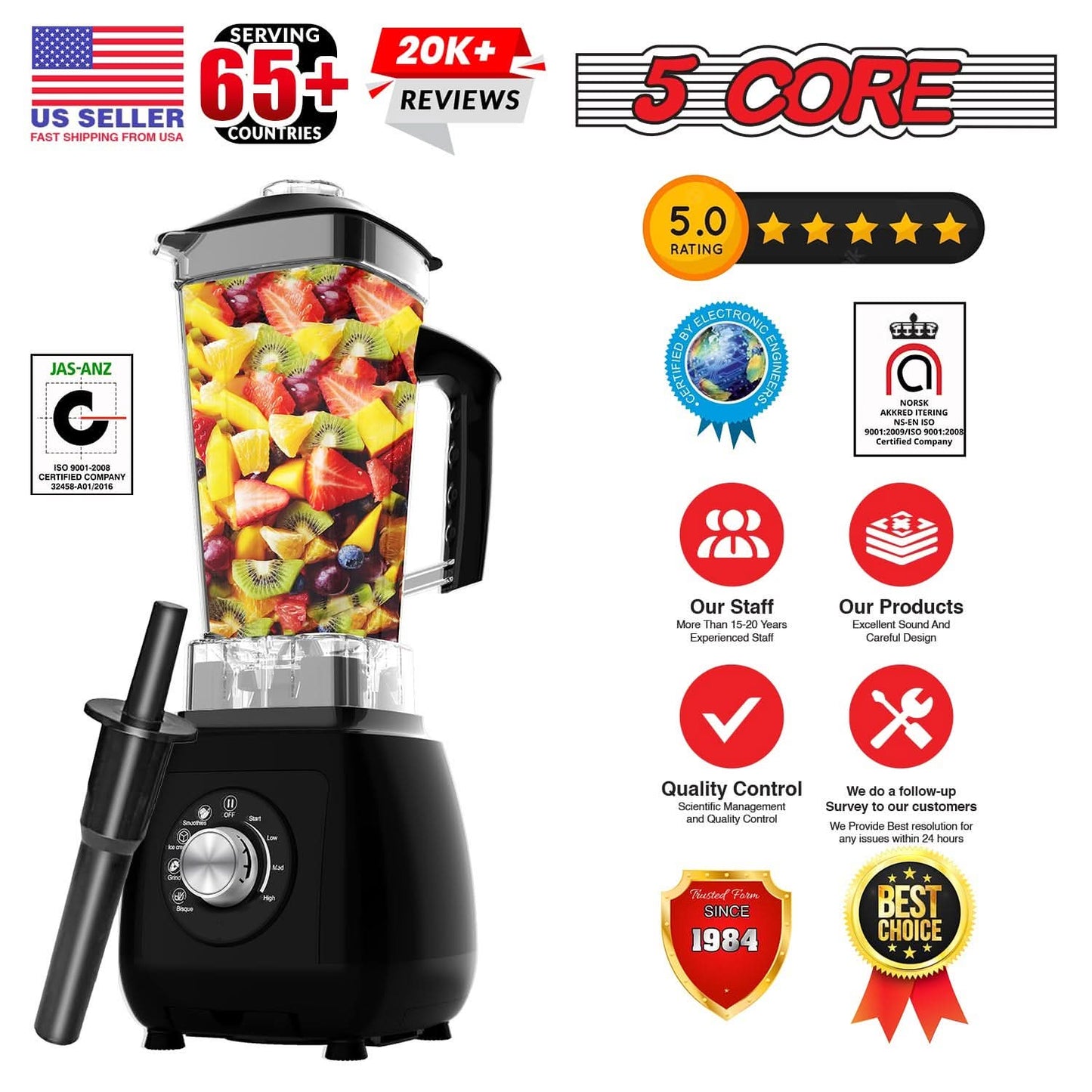 5Core 2000W Blender
