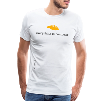 Everything Is Computer | Men's Premium Tee - white