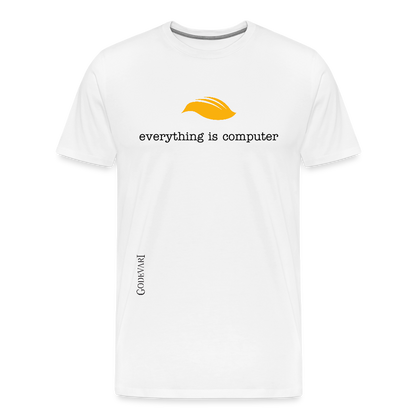 Everything Is Computer | Men's Premium Tee - white