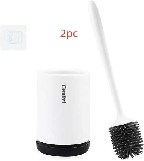 Modern Silicone Toilet Brush Set