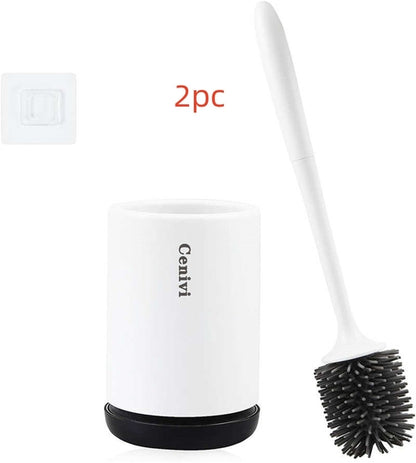 Modern Silicone Toilet Brush Set