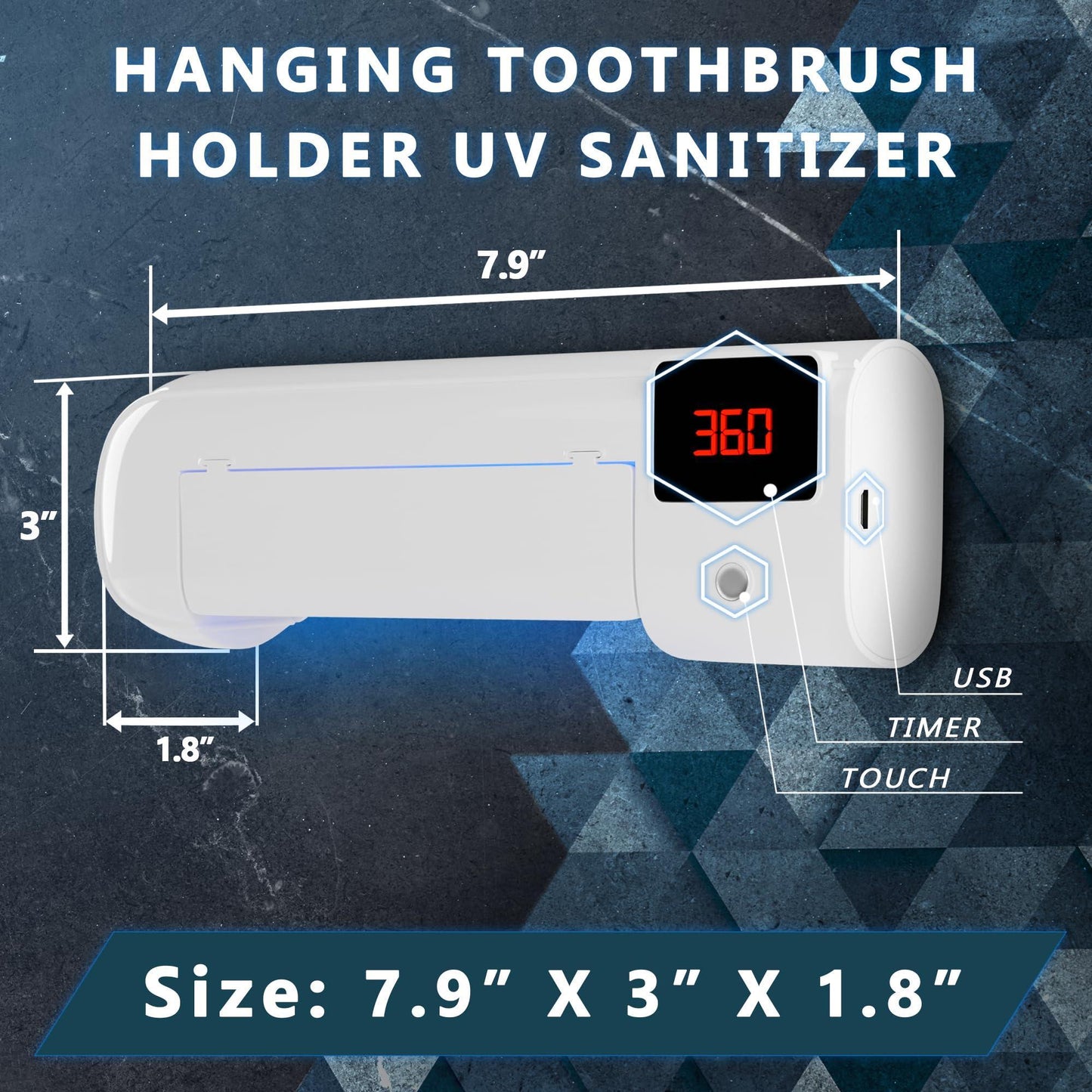 Wall Mounted Toothbrush Holder