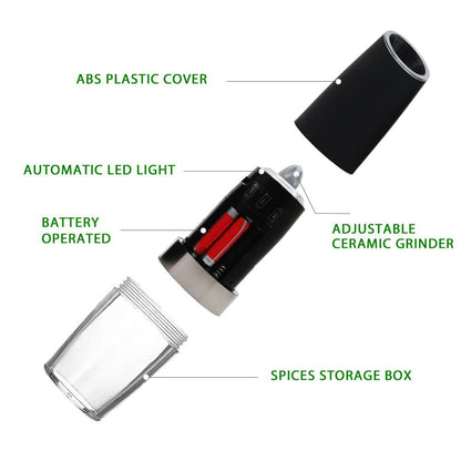 Electric Gravity Pepper Grinder