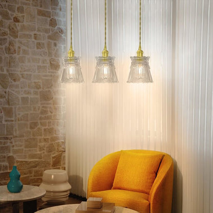 Modern Cylinder Glass Pendant Light