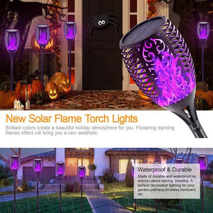 2 Pack Solar Torch Lights