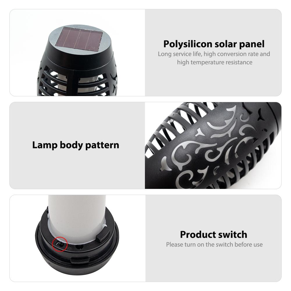 2 Pack Solar Torch Lights