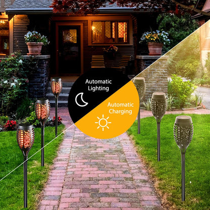 2 Pack Solar Torch Lights