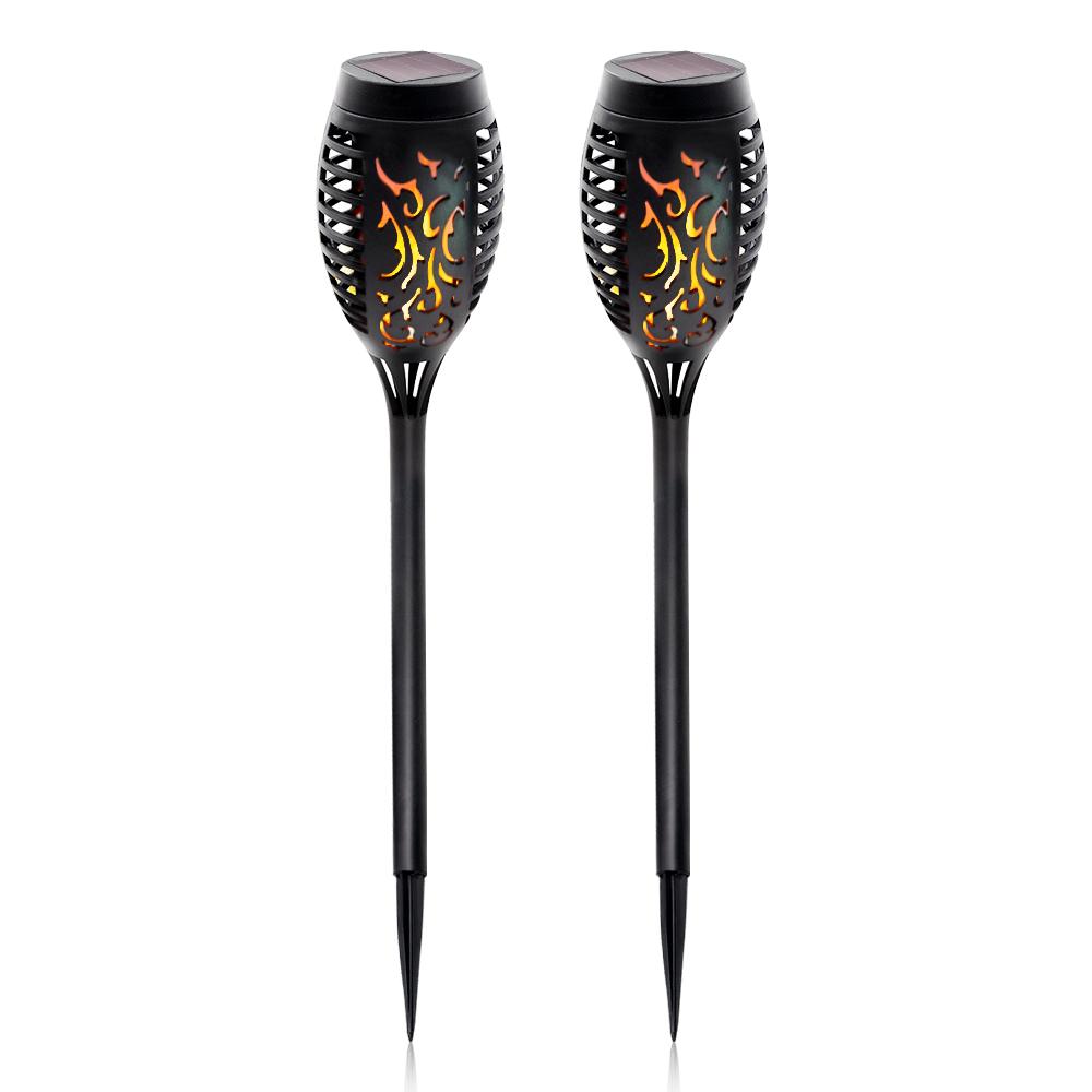 2 Pack Solar Torch Lights