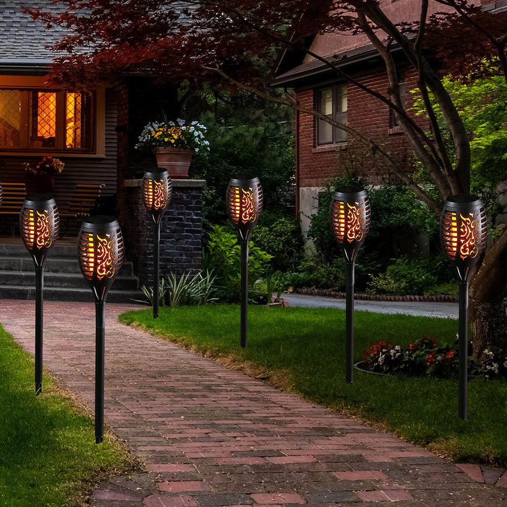 2 Pack Solar Torch Lights