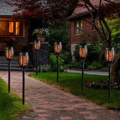 2 Pack Solar Torch Lights