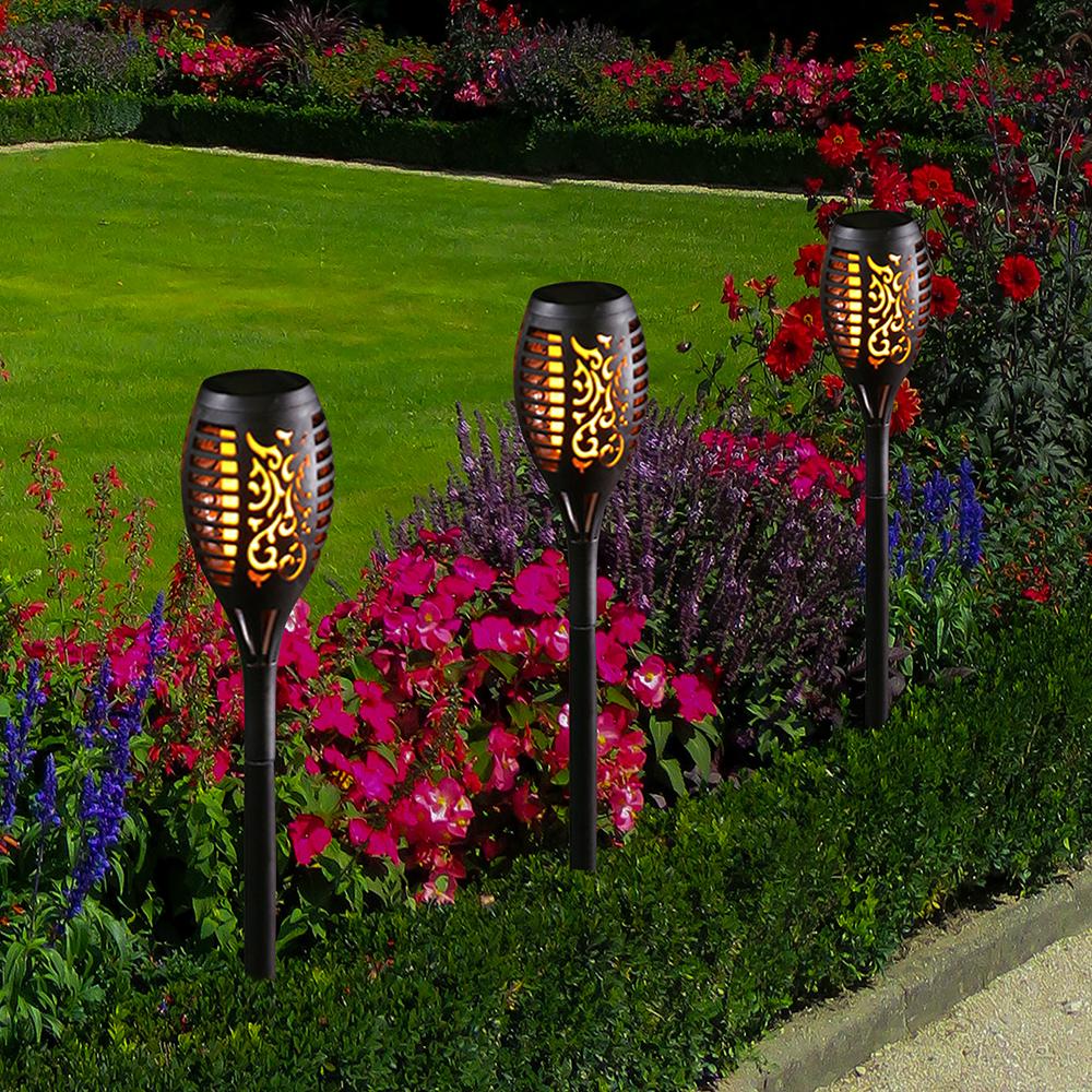 2 Pack Solar Torch Lights