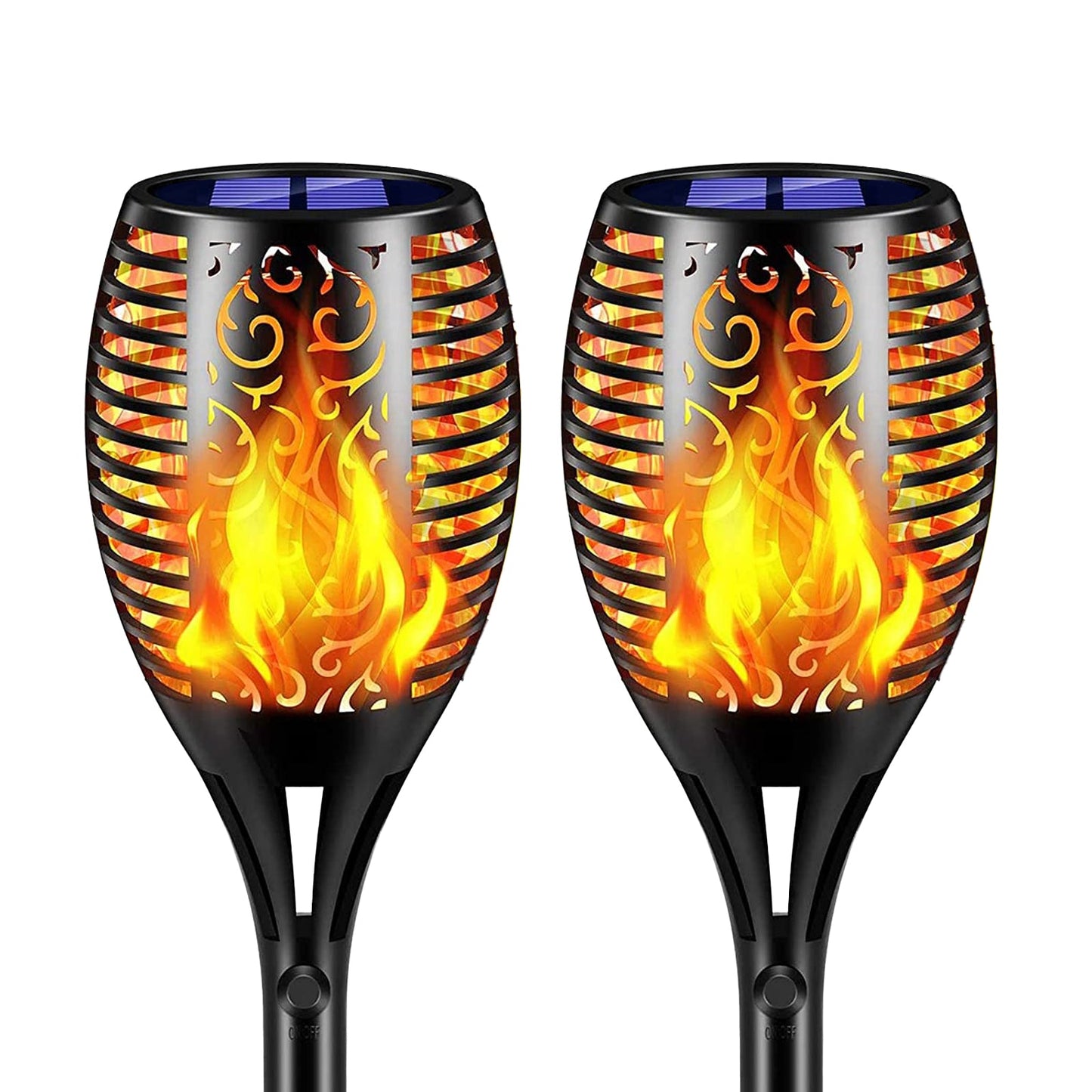 2 Pack Solar Torch Lights