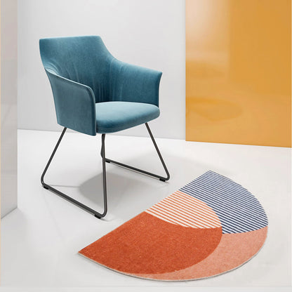Half Round Inside Door Mats, 17"x28" Entryway Rug Boho Door Mat, Half