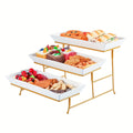 1PCS Three Layer Fruit Tray Rack Buffet Table Cold Plate Creative Fruit Tray Rack Cake Sweet Snacks Fruit Tray Food Display Rack