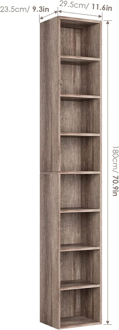 8-Tier Media Tower Rack