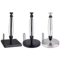 Stainless Steel Paper Towel Holder with Ratchet Mechanism Paper Towel Dispenser with Weighted Base Anti-Slip Kitchen Organizer