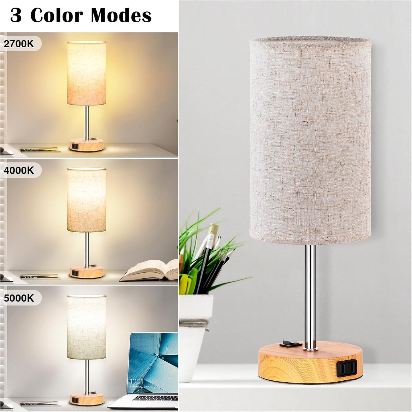 Bedroom Table Lamps Set