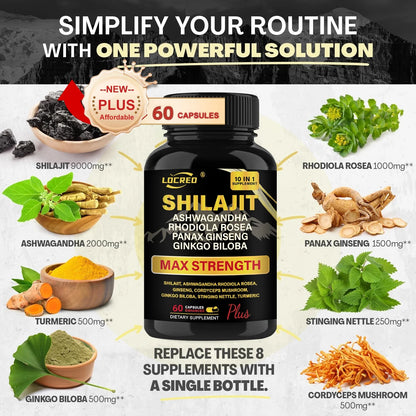 Shilajit Ashwagandha Extra Strength Capsules