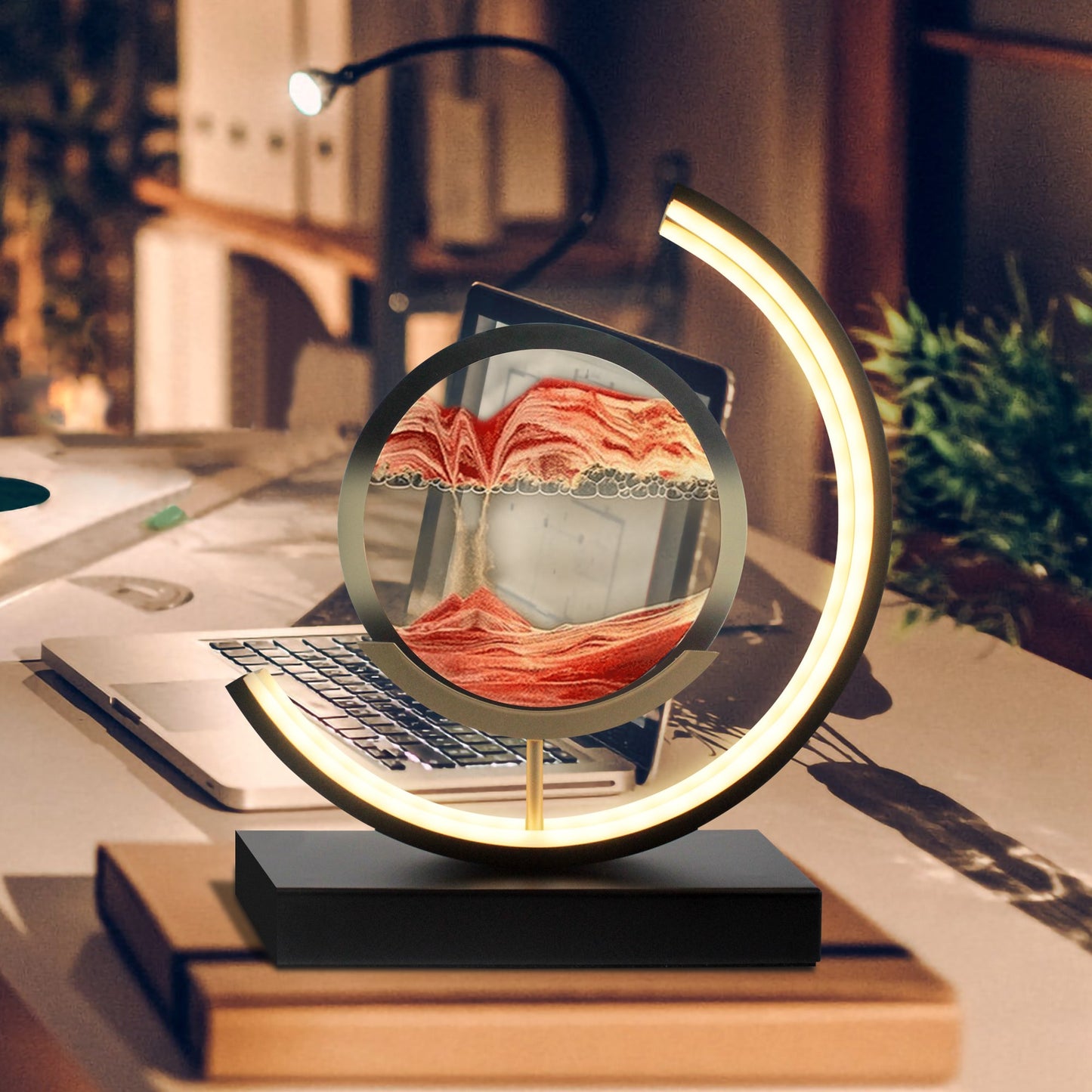 LED Moving Sand Table Lamp